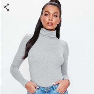 Missguided grey bodysuit